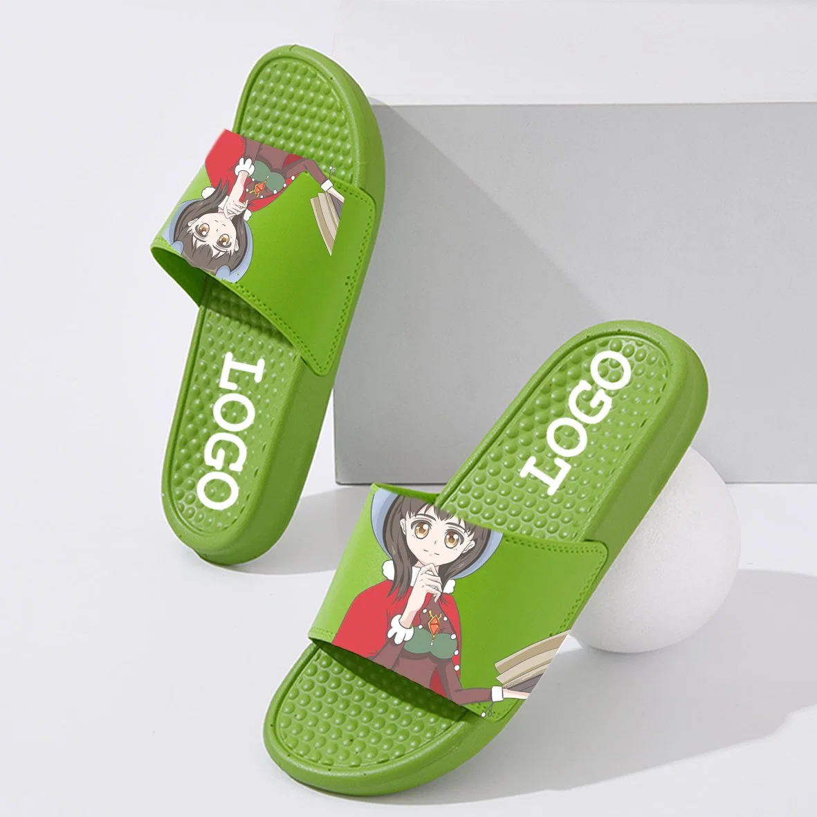 Custom Printed Logo Summer Sandals and Slippers Household Unisex Women Slippers for Daily Life