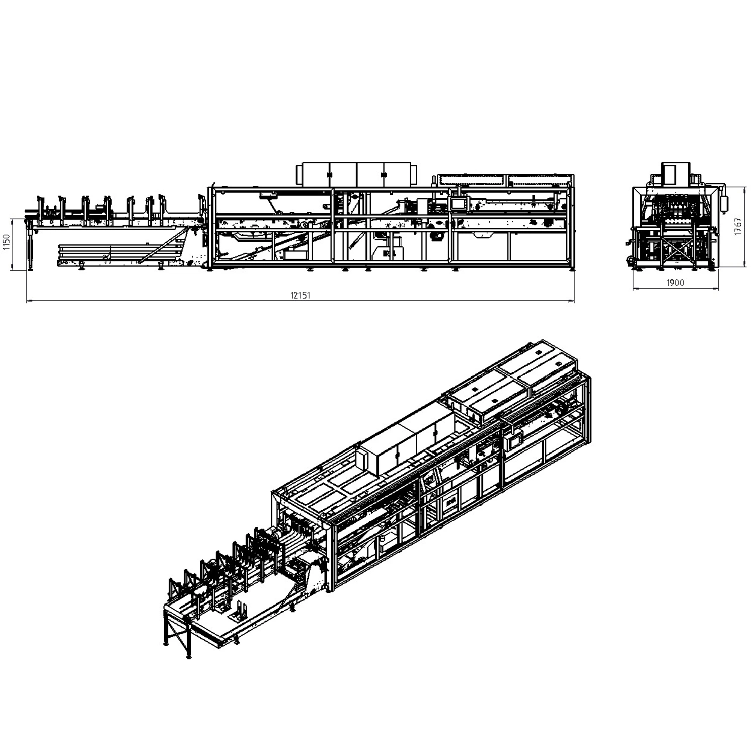 High Speed Hohe Qualität/hohe Kostenleistung Fall Verpackungsmaschine, Mineralwasser Fall Packer