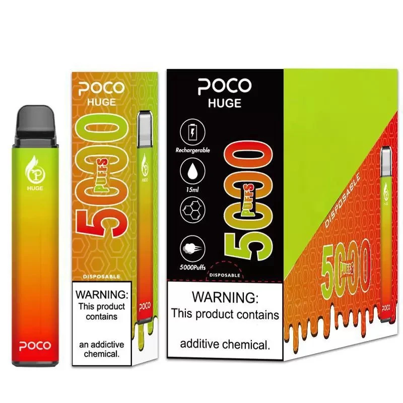 Newest Poco Huge 5000 Puffs Rechargeable 950mAh Battery Disposable Vape