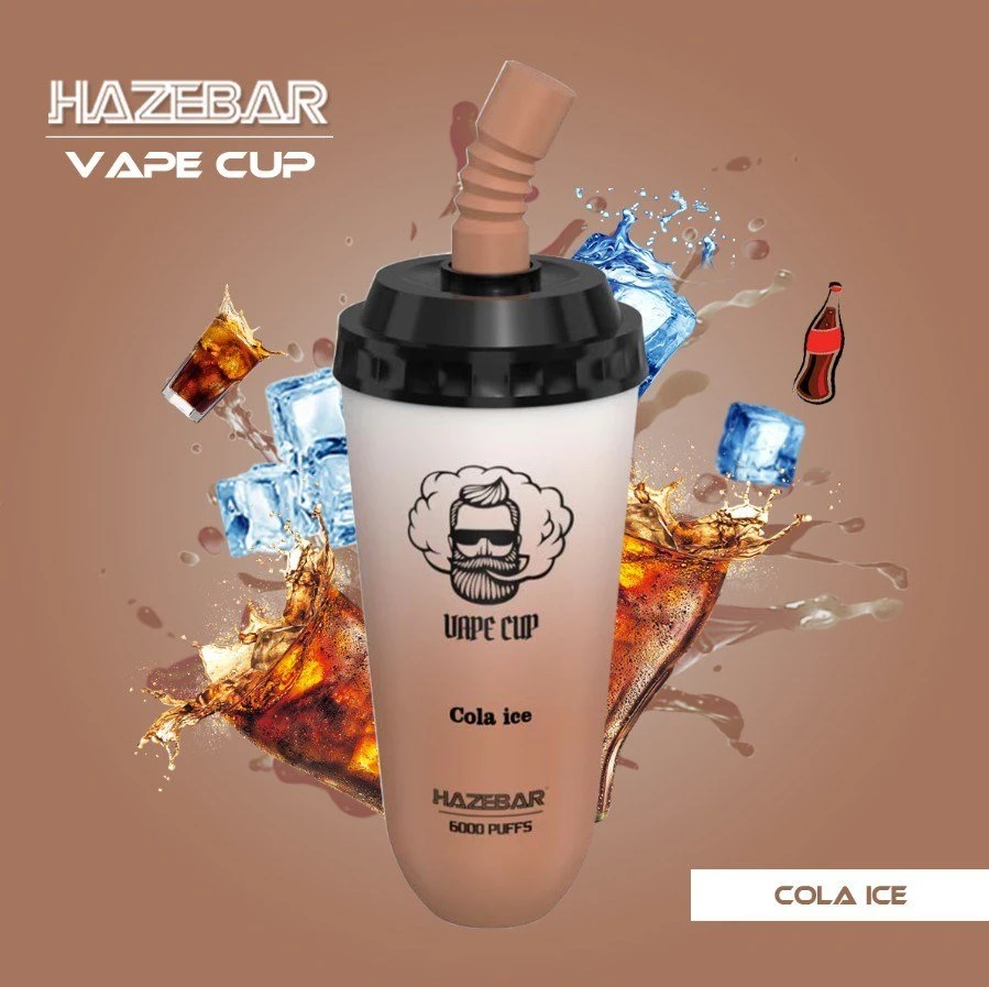 2023 Popular Hazebar VAPE Copa 6000puffs 15ml precargada VAPE Pod VAPE desechable al por mayor vs Puff Bar Randm desechable a medida VAPE