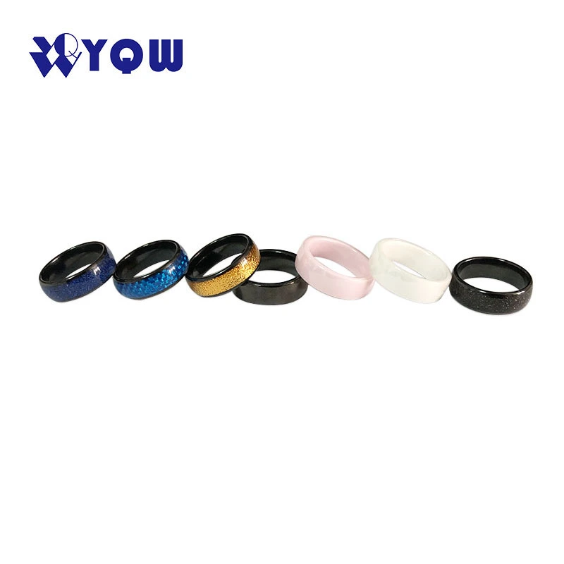 Multi-Functional Door Lock Key NFC RFID Black Ceramics Smart Finger Ring