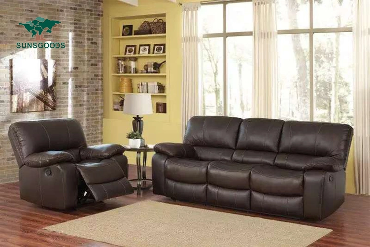 Best Selling Modern Furniture Genuine Leather Home Lounge Chair, Modern Corner Leather Sets