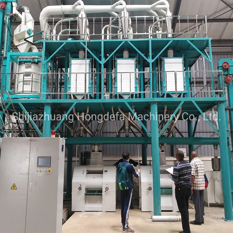 European Standard 50ton Per Day Maize Corn Flour Mill