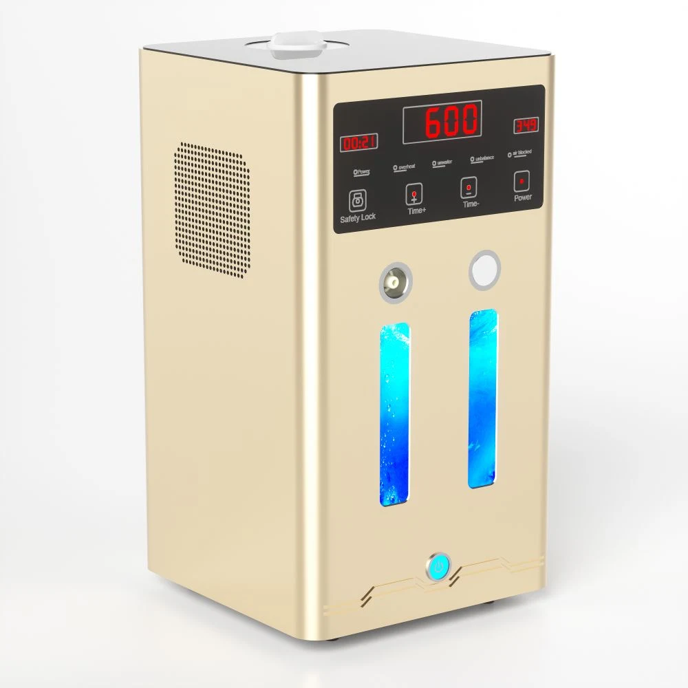 3000mL-hidrógeno Generator Health PEM Home máquina de gas marrón productora de hidrógeno Linterna HHO