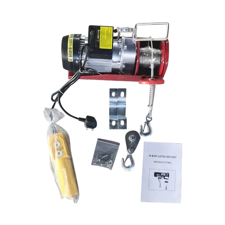 Industrial PA250 110V 220V 380V Mini Electric Wire Rope Hoist