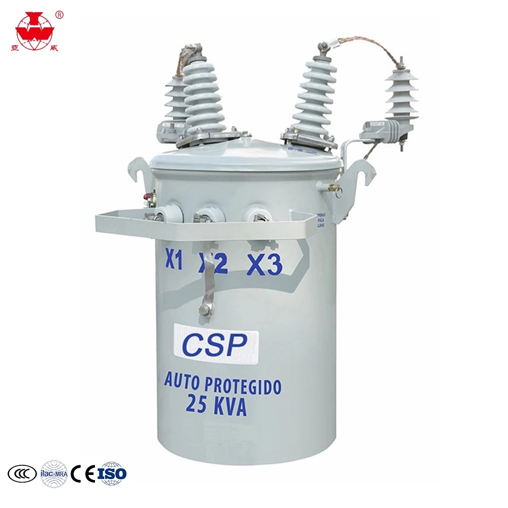 Yawei 75kVA 7.2kv/0.12kv Oil-Type Single-Phase Transformer with UL