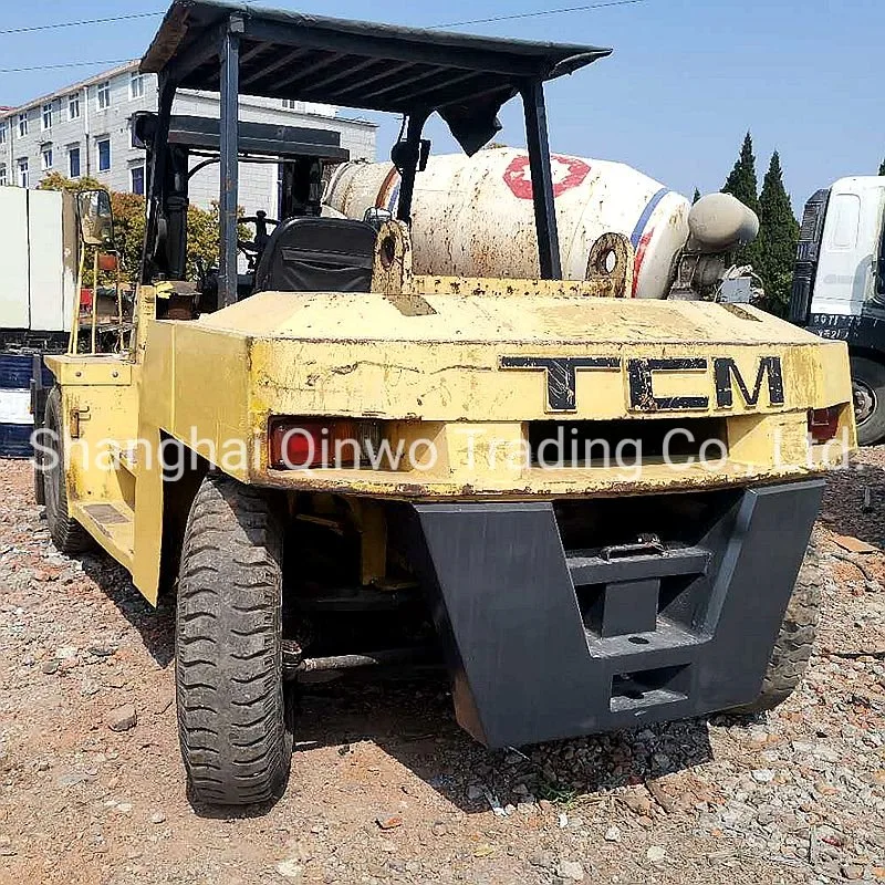 10tonne utilisé TCM FD100z conteneur Chariot élévateur à fourche avec Isuzu moteur Diesel pour machine Warehouse