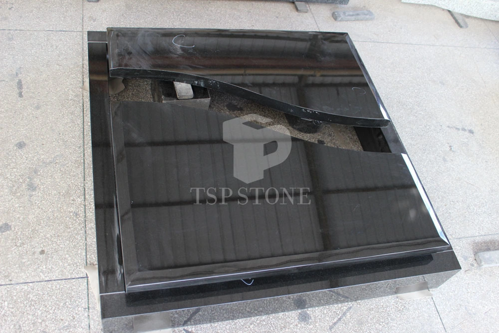 Black Granite Tombstone for Europe Styles