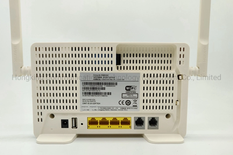 Hg8245c FTTH Council Modem Equipamento de fibra óptica Unidade de Rede Óptica Epon Gpon 1ge+3fe+2tel+WiFi USB+ONU Ont