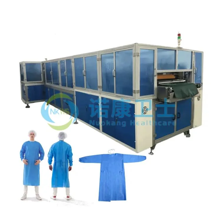 Automatic Non Woven Disposable Isolation Gowns Protective Clothing Surgical Gowns Making Machine