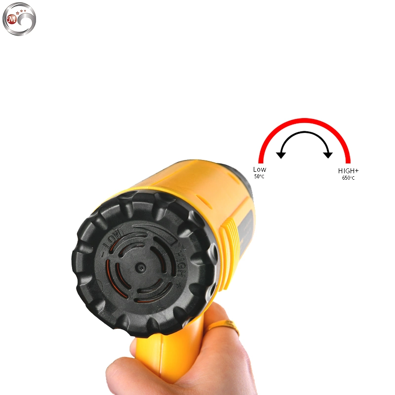 12.5 AMP Dual-Temperature Heat Gun Kit with High and Low Settingsyellow