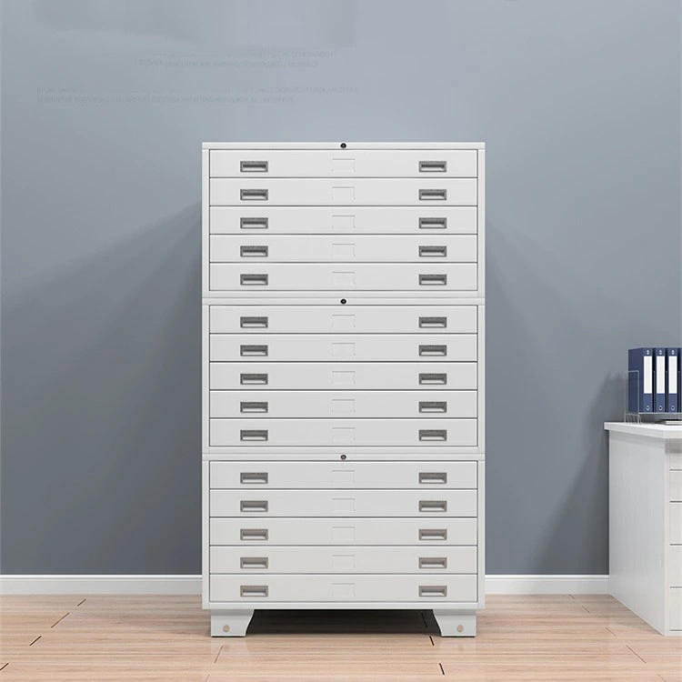 Architects Drawers A1/A0 Artist Studio Flat File Cabinet Map Planning Art Graphic-Design Metal Office Lockable Metal Storage