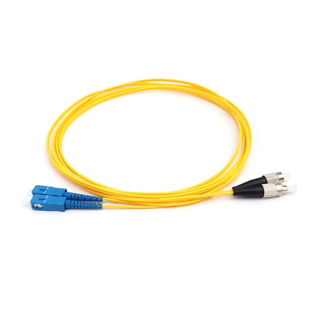 مفتاح سلك توصيل كابل قطرة ألياف بصرية من نوع كولورابوس الخارجي Sc إلى كبل FC Duplex SM Patchcord