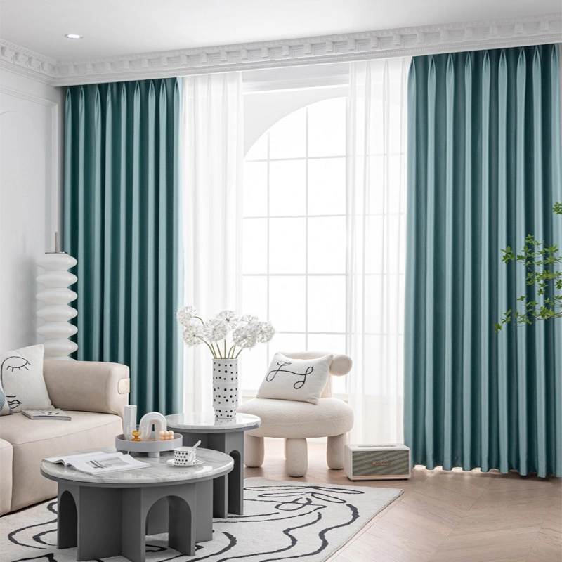 100% Cotton Silk Plain Luxury Home Textile OEM Available Blackout Home Hotel Curtain Fabric