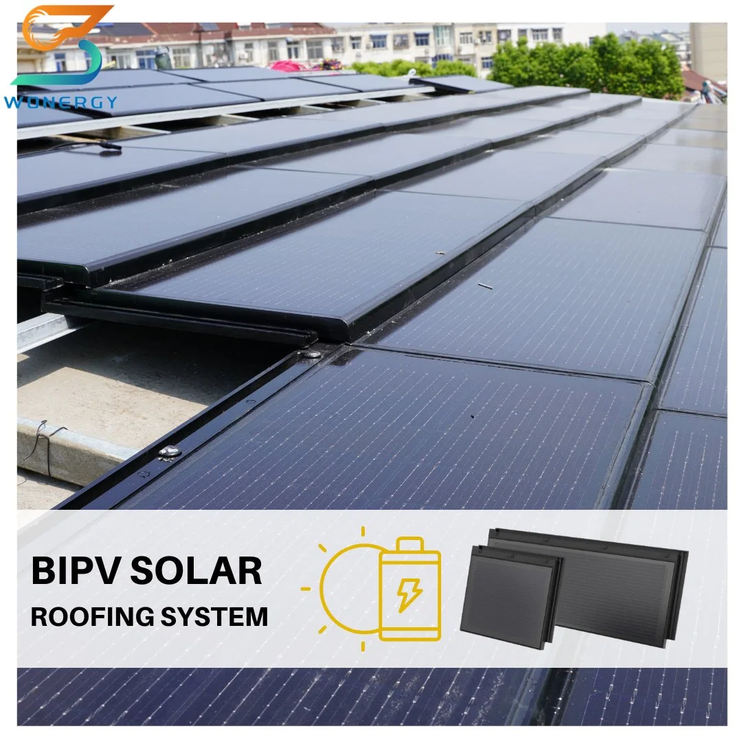 10kW Wohnanlage für Solarzellen Off-Grid-System 2-in-1 Photovoltaik-Solardach Kachel