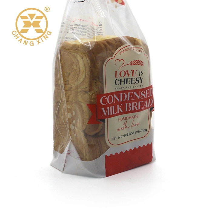 ISO Certificate OPP PE Bakery Bread Packaging Bags with Square Bottom