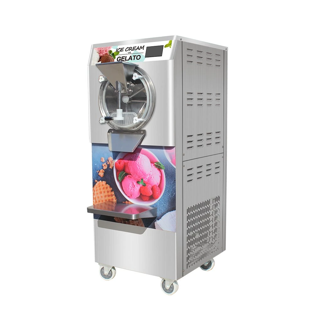 Commercial Floor 55L Soft Hard Ice Cream Machine Batch Freezer Italian Ice Maker