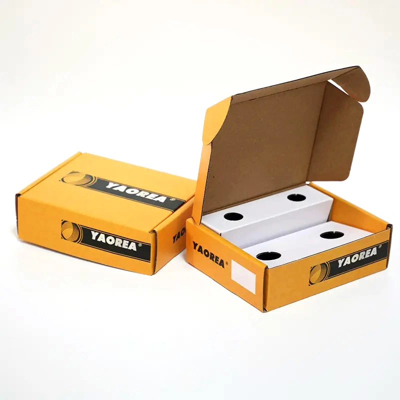 Yellow Corrugated Paper Folding Shipping Storage Box for Clothing/Pizza/Merchandise