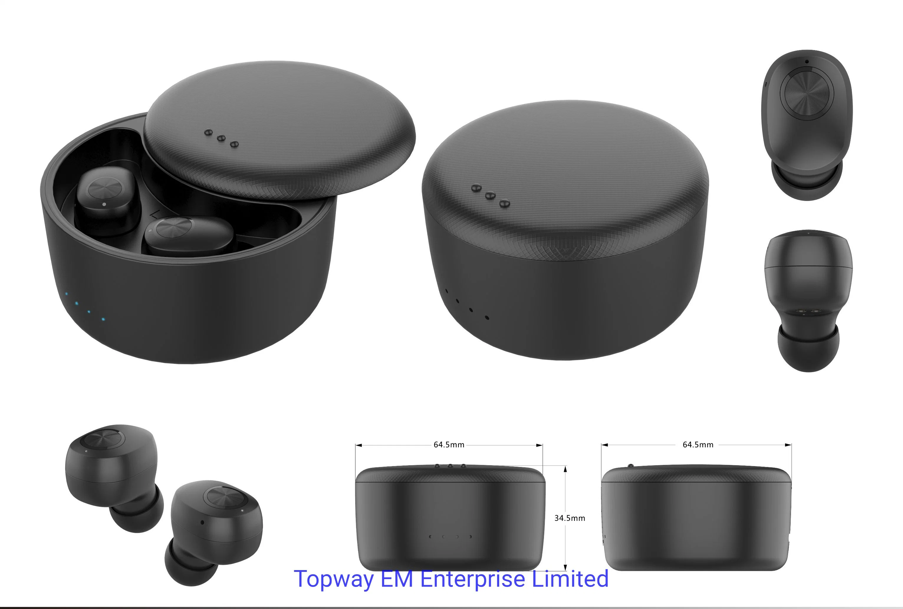 Bluetooth 5.0 Llamada Binaural verdadero imán Auricular inalámbrico de succión de la pantalla LED de alimentación en la caja de carga