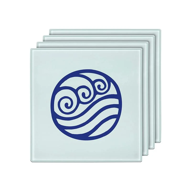 Sublimation Glass Coaster Square Shape Bl-17A Custom Heat Press Printing Available