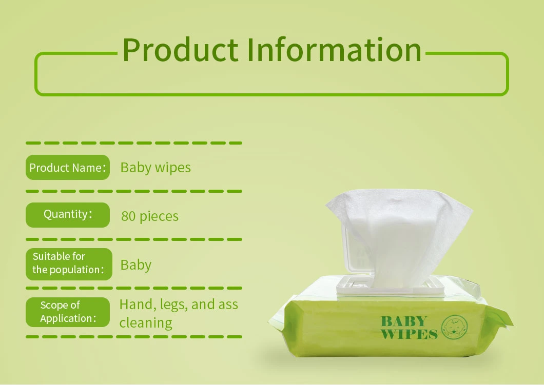 OEM Skin-Friendly Baby Wet Wipe Customer Loge