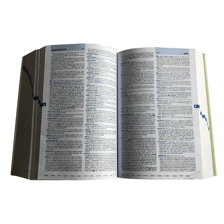 Taille personnalisée Papier Offset School Student anglais Oxford Advanced Learner's Dictionary de l'impression