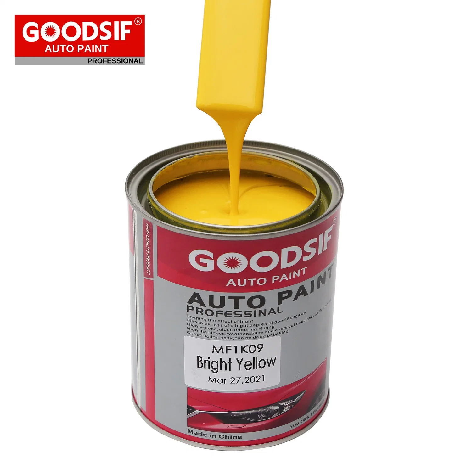 Auto Body Shop alto poder de aderência Goodsif acrílico de spray de tinta para repintura automóvel pintura automotiva