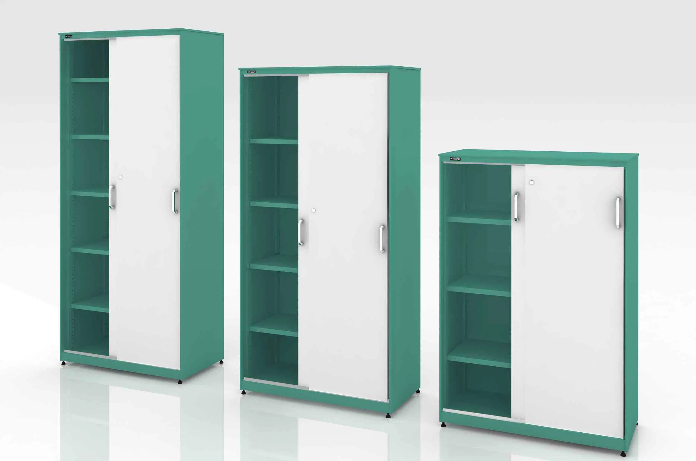 Modern Metal Sliding Door Cabinets for Office School with Lock