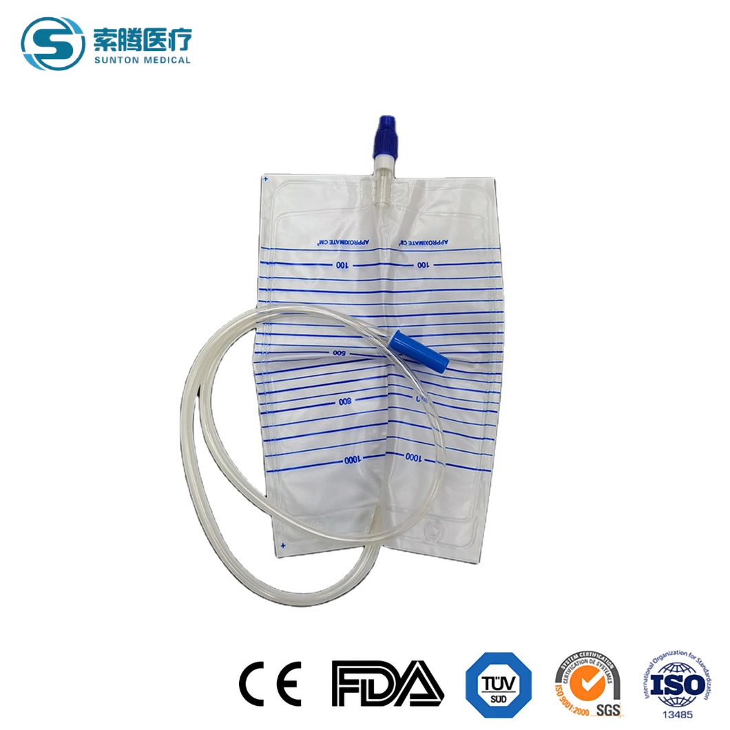 Sunton Catheter Bag Female China Purple Urine Bag Suppliers Medical Instrument Adult Disposable Medical Urine Collection Drainage Bags CE/FDA/ISO Urine Leg Bag