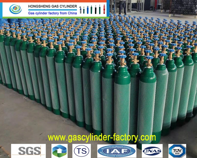 Water Capacity Diameter 219 mm Gas Cylinders Oxygen Tanks