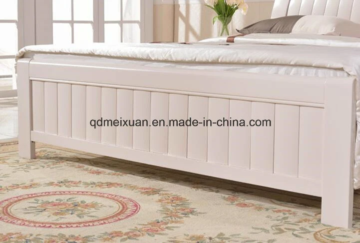 Solid Wooden Bed Modern Double Beds (M-X2272)