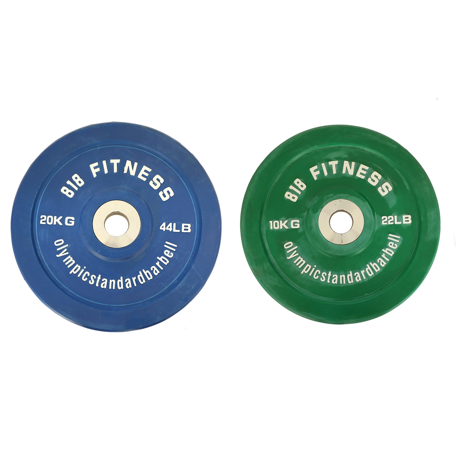 Commercial Rubber Bumper Plates Gym Fitness Equipment Barbell Weight Plates