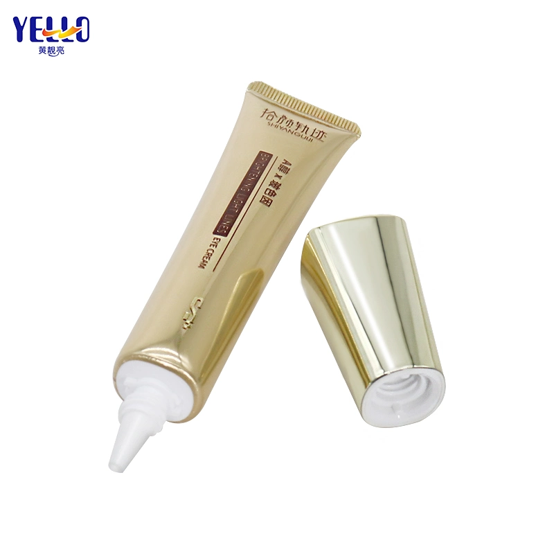 20g Gold Squeeze Tube Packaging Empty Squeeze Tube Round PE Cosmetic Tube