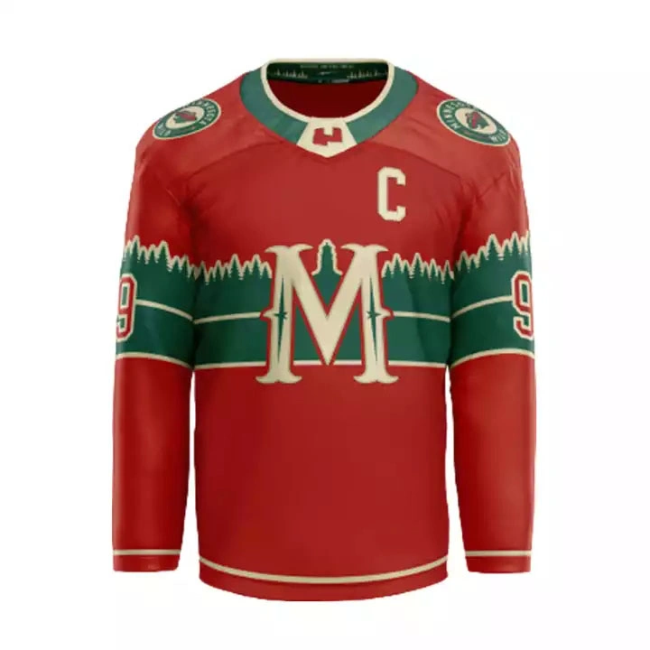 Customize Hockey Jerseys Wholesale/Supplier Ice Hockey Wear Custom Design Sublimation Shirts Tops Sportswear Customize Team Name for Adults