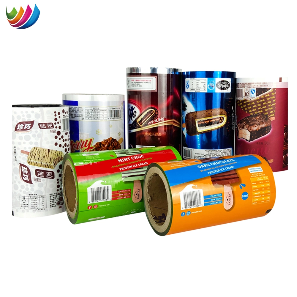 Customized Water Sachet Film Roll Metallized BOPP Film Ice Cream Packaging Roll Film for Popsicle Bags