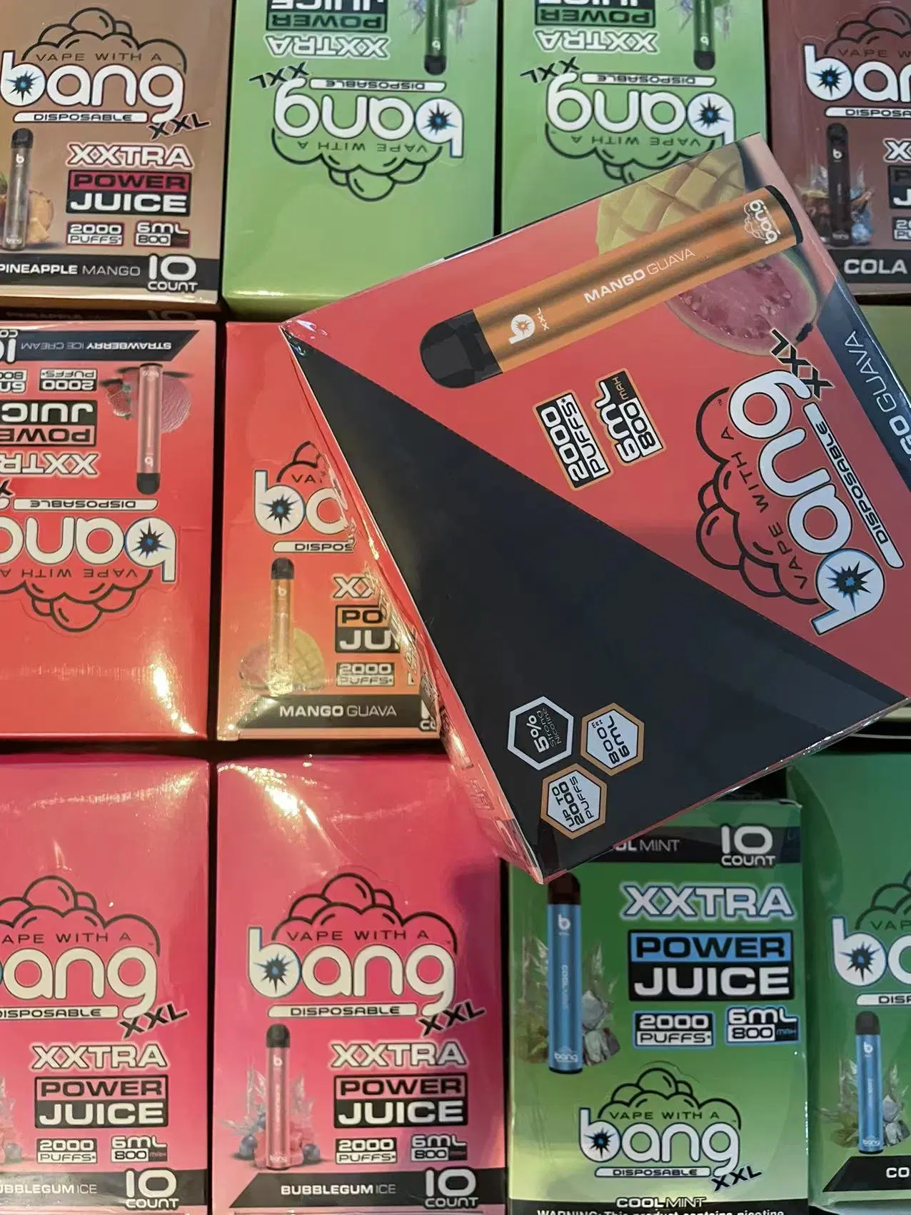 Nova chegada sabor descartáveis Bang XXL 2000 Puff vaporizador de cigarros Electrónicos