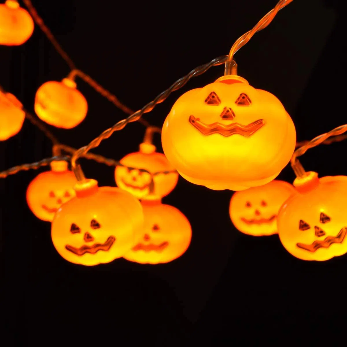 LED Pumpkin Lamp String Halloween Decoration