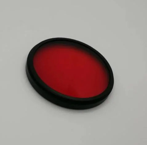 Verre filtrant infrarouge rouge renforcé sur mesure