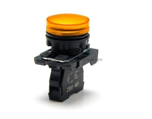 Interruptor de botón pulsador Lay5-AV63 botón, XB5 botón, 22mm interruptor de botón LED verde de plástico Lay5 indicador con Ba9s Lamp22mm interruptor de botón LED verde de plástico Lay5