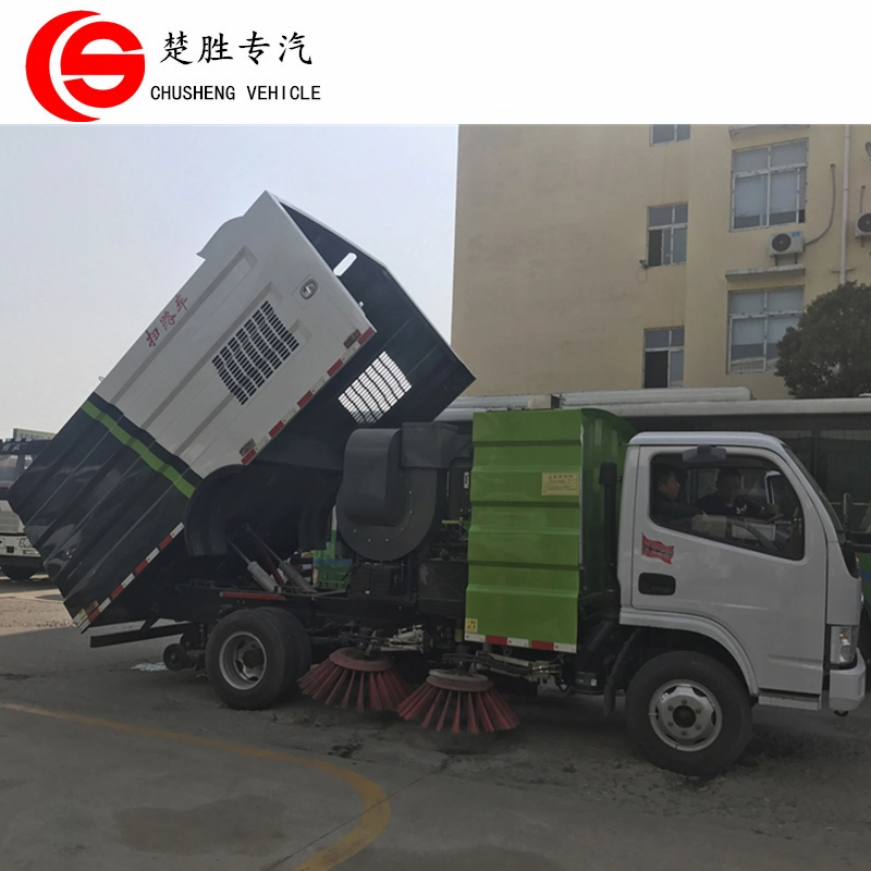 China 4X2 Small Vacuum Street Sweeper Truck Road Sweeping