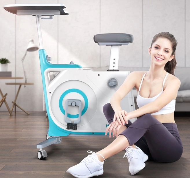 Standing Adjustable Desk Bike for Exercising with Working for Home Office