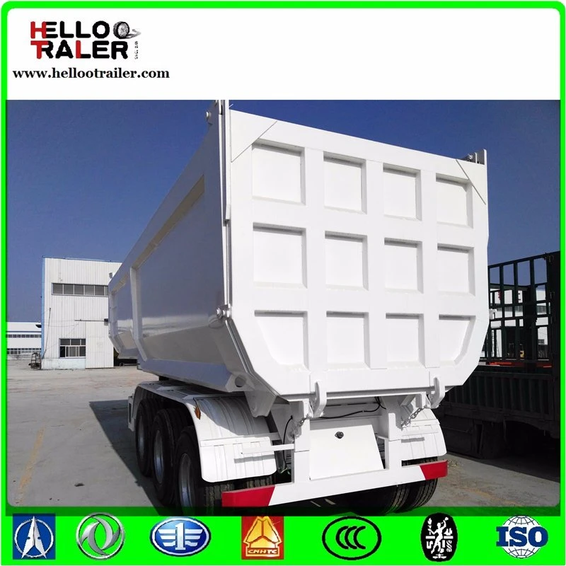 Heavy Duty 80 Ton Tri Axle Bathtub-Style End Dump Trailer