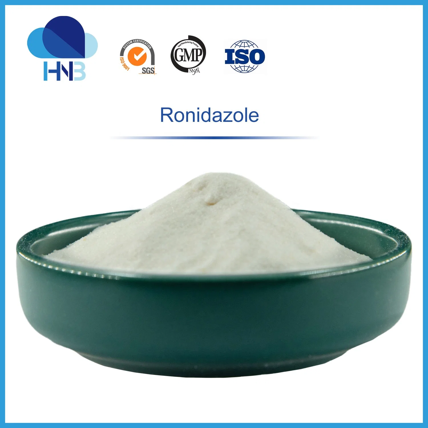 Fábrica de GMP Vet Ipronidazole/Dimetridazloe CAS 7681-76-7 Producto de la fuerza de un 99% Rnz Ronidazole