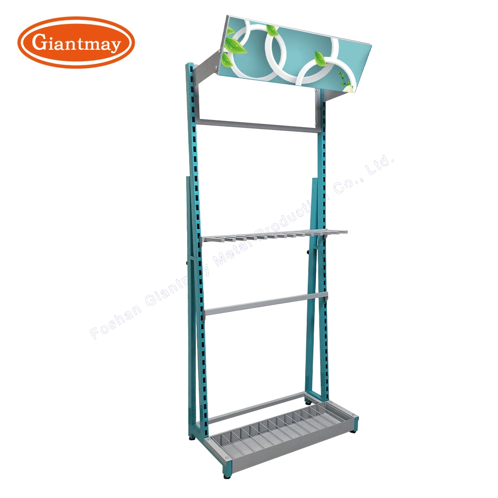 Retail Store Tile Trim Accessories Display Stand Cusom Floor Product Shelf