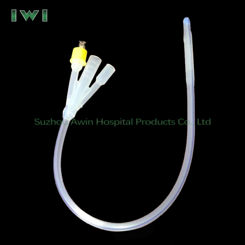 100% Full Silicone Foley Catheters 2-Way 3-Way Drainage Catheter