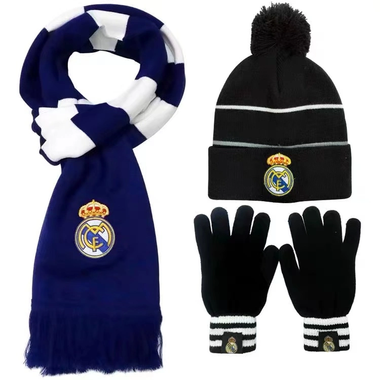 Juego de guantes de gorro de fular de fan Club