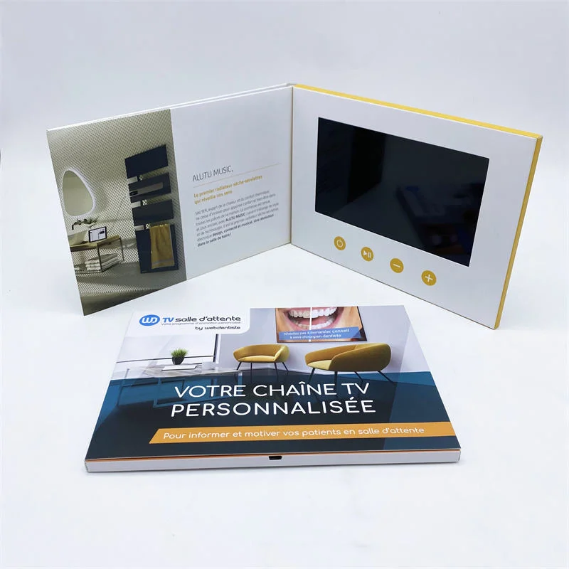 Personalised 7inch LCD Video Brochure Card for Lauching New Product