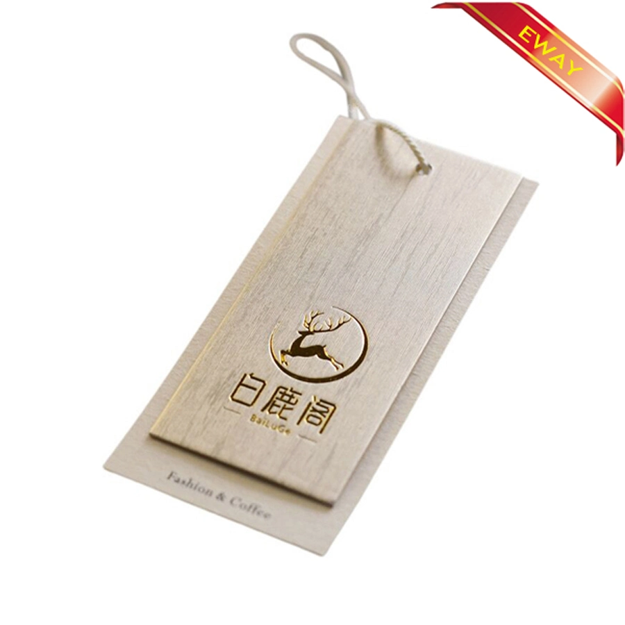 Kraft Printed Garment Hang Tag Men Sport Brand Tag