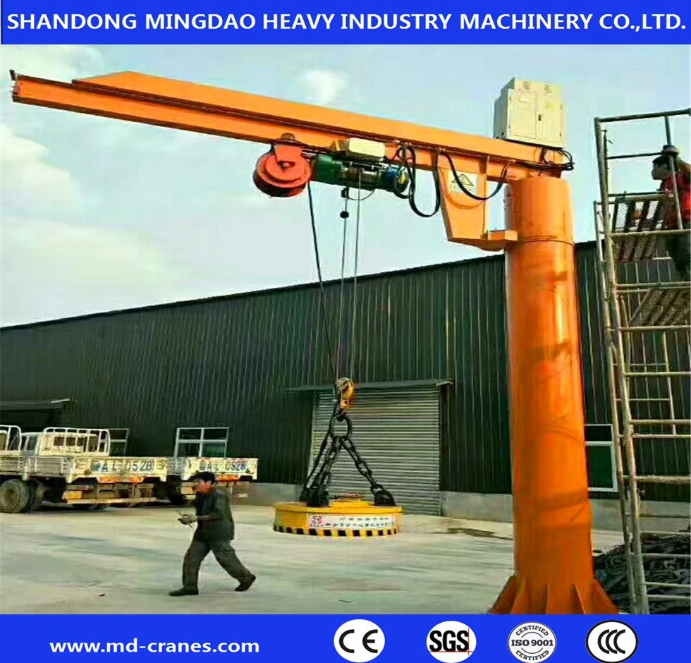 Pillar Columu Mounted 3t 5t 10t 360 Degree Rotation Jib Crane with Electric Hoist Chain Hoist by Cheap Price