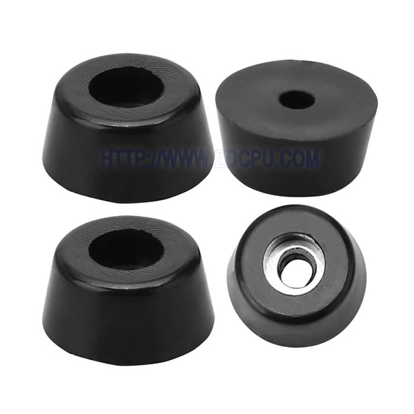 High quality/High cost performance  Custom Shock Chair Leg Round Silicone Rubber Feet Stoppers / Rubber Foot Caps with Screw